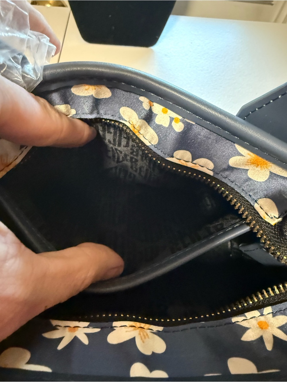 Kurt Geiger NWT XS Mini Floral Recycled Square Shopper Tote - Picture 8 of 9